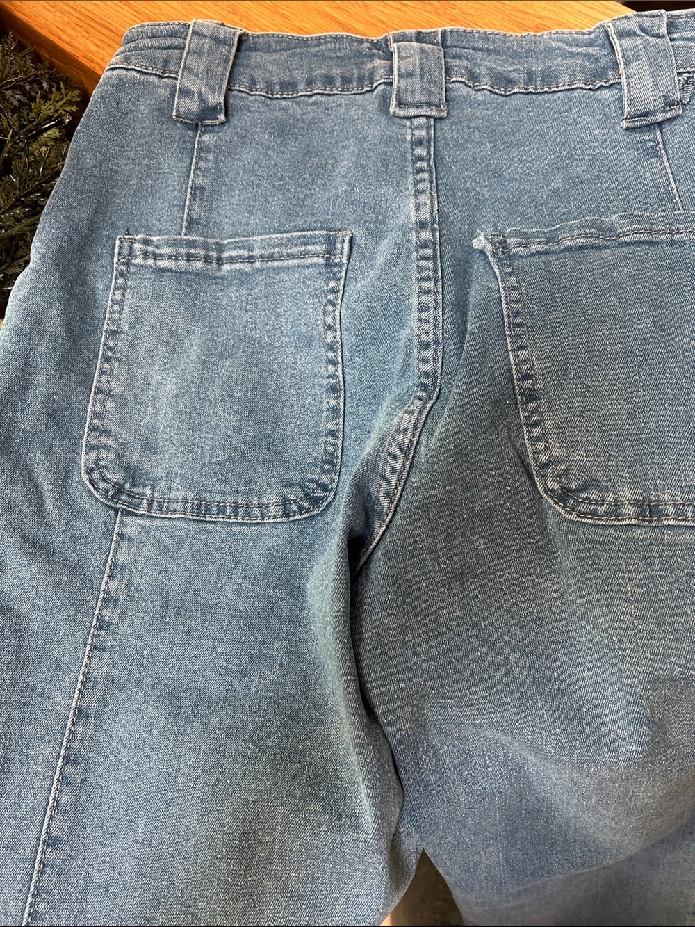 HME Makeover Essentials Light Blue Wide Leg Jeans medium or 6 NEW - Picture 9 of 11